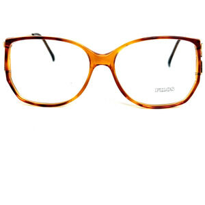 Filos Vintage 5516 Gold Brown Full Rim Eyeglasses Frames 56-16 130 Italy H14354